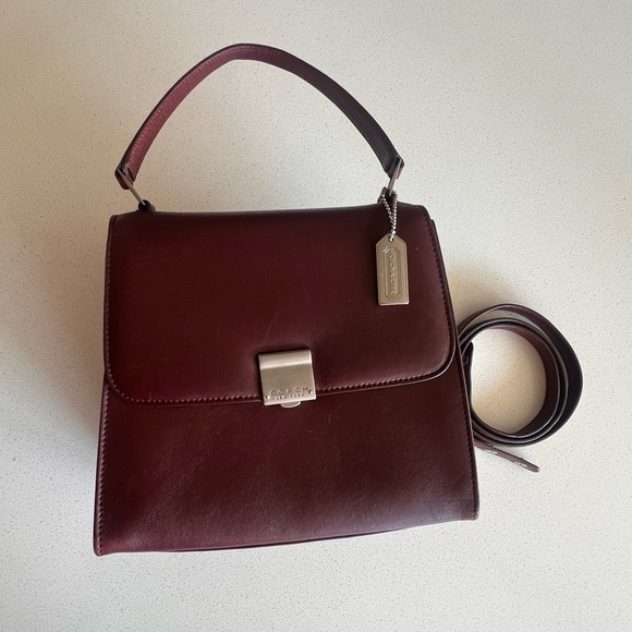 Rare Coach 6701 Bridle Top Handle Kelly Bag, Burgundy, Good Vintage Condition - Picture 2 of 16